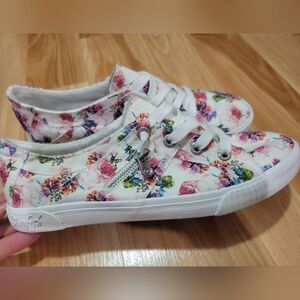 Floral Canvas Sneakers